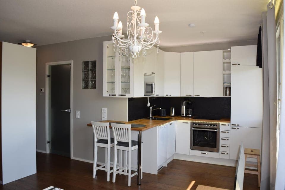 Kitchen or kitchenette, Dining area, dishwasher, oven, stove