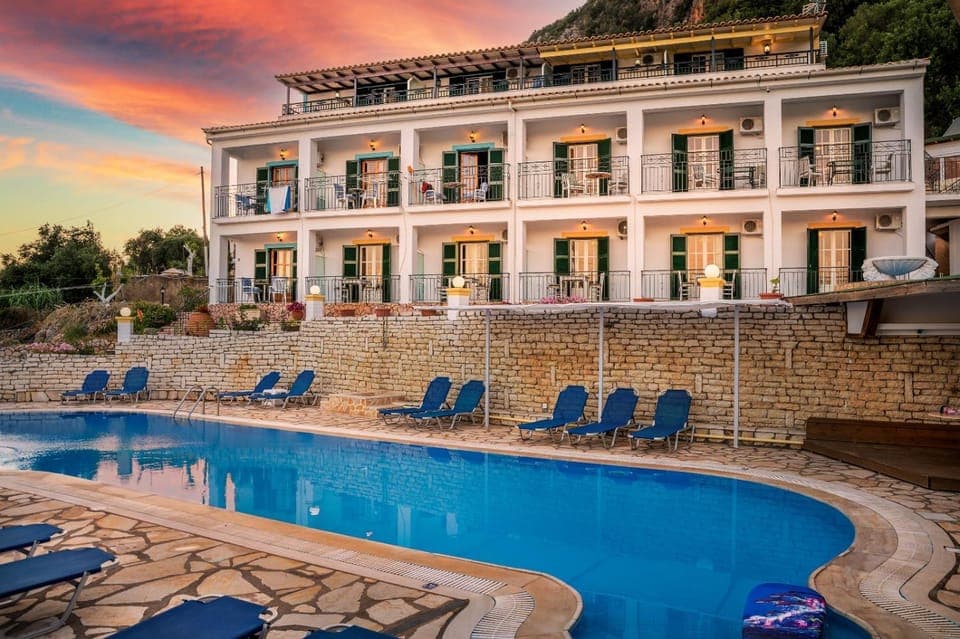 Property building, Pool view, Swimming pool