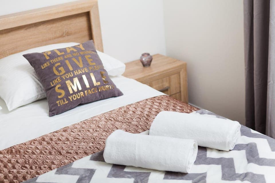 Bed, Decorative detail, Bedroom