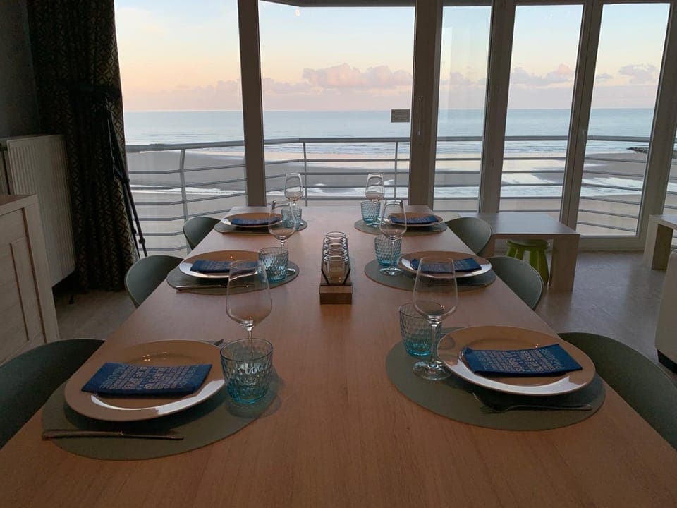 Dining area, Sea view, Sunset