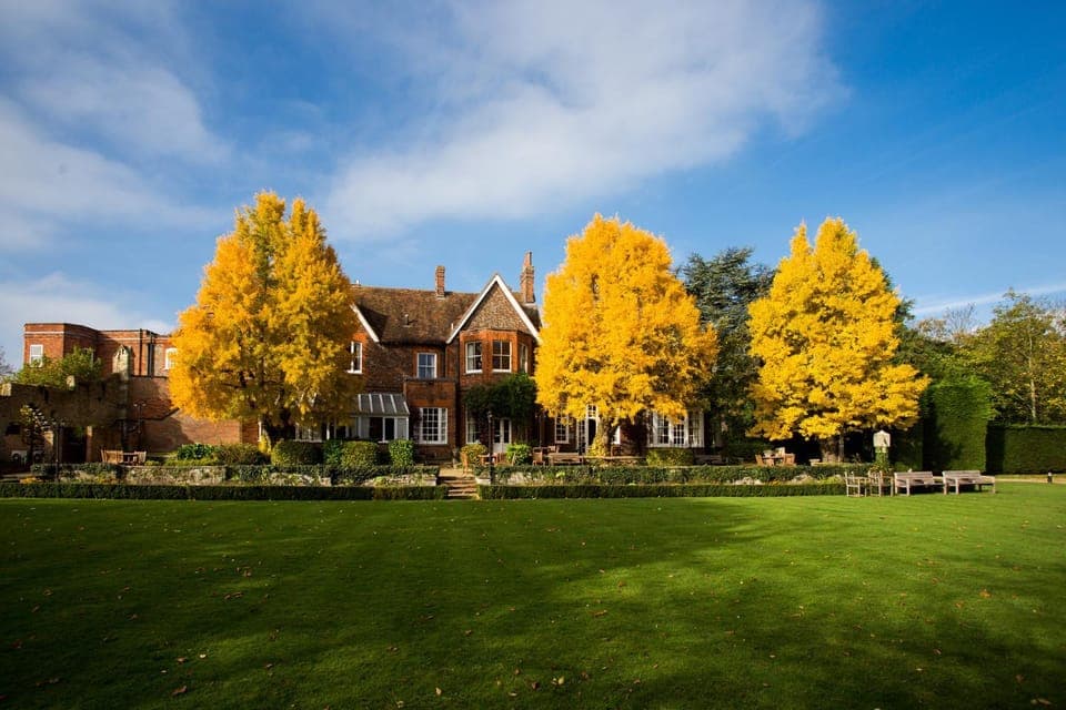 Property building, Patio, Garden, Garden, Autumn