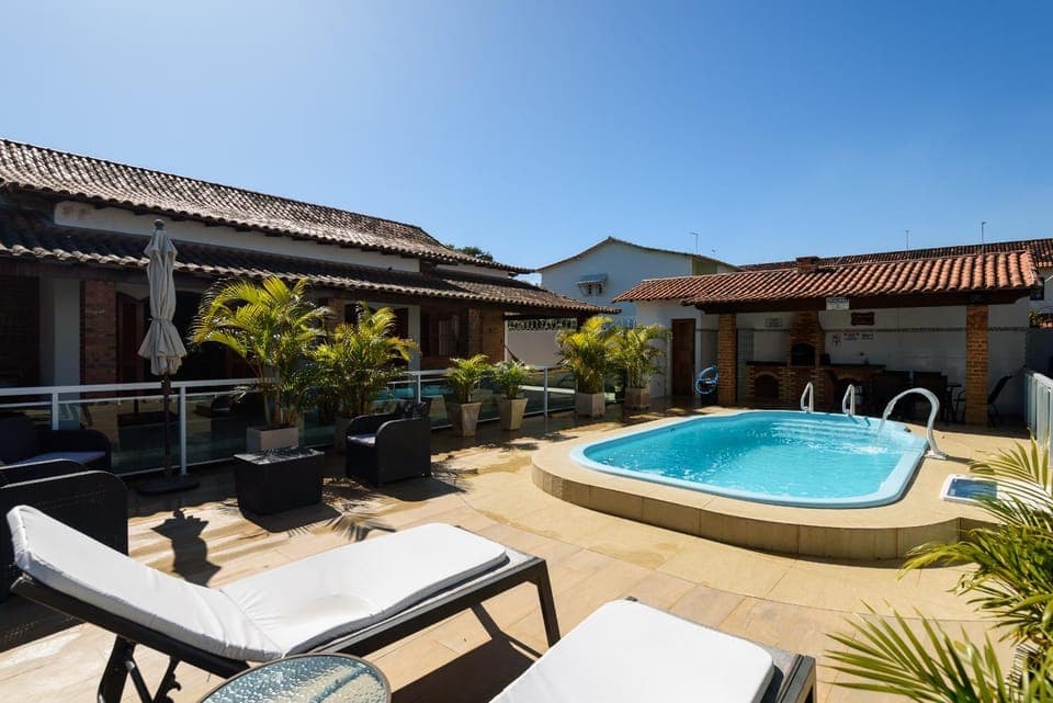 Pool view, sunbed