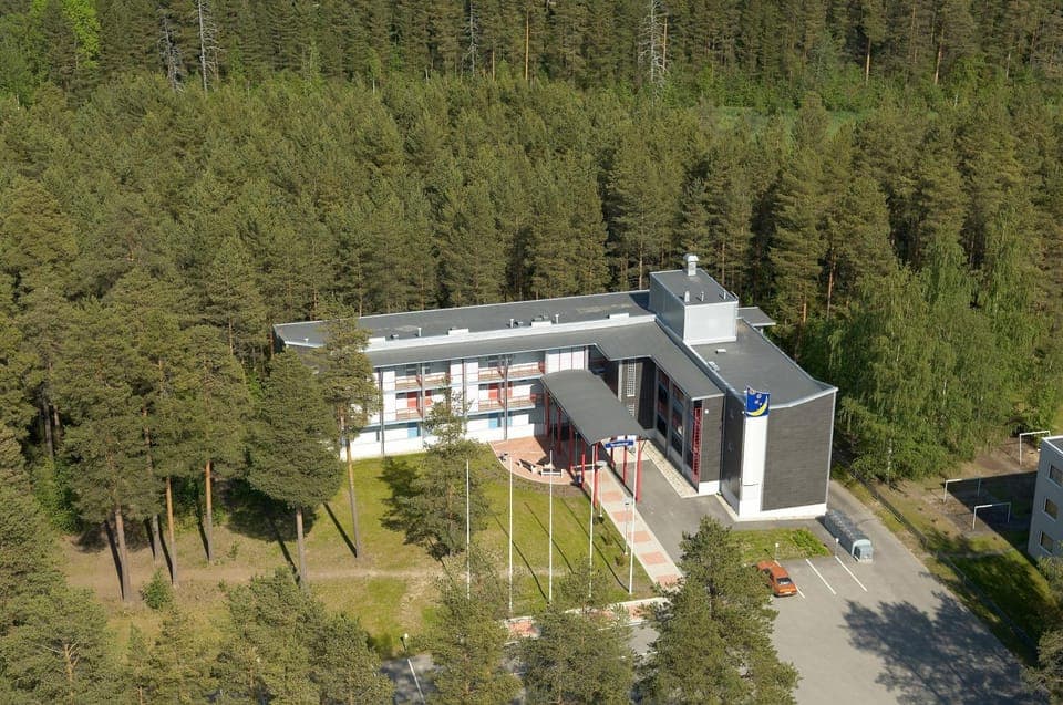 Property building, Facade/entrance, Day, Bird's eye view, Summer