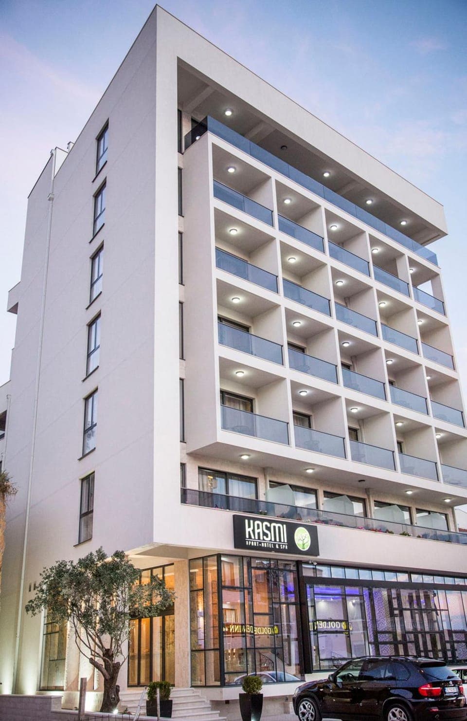 Property building, Facade/entrance, Property logo or sign, Autumn, Sunset