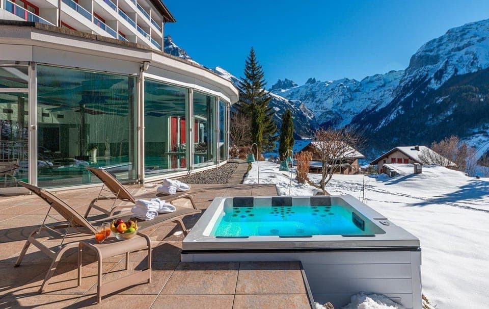 Winter, Garden, Hot Tub, Sauna, Spa and wellness centre/facilities, Swimming pool