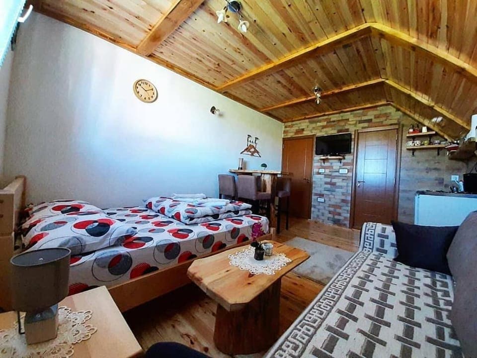 Bed, TV and multimedia, Living room, Photo of the whole room, Seating area, Bedroom, wardrobe