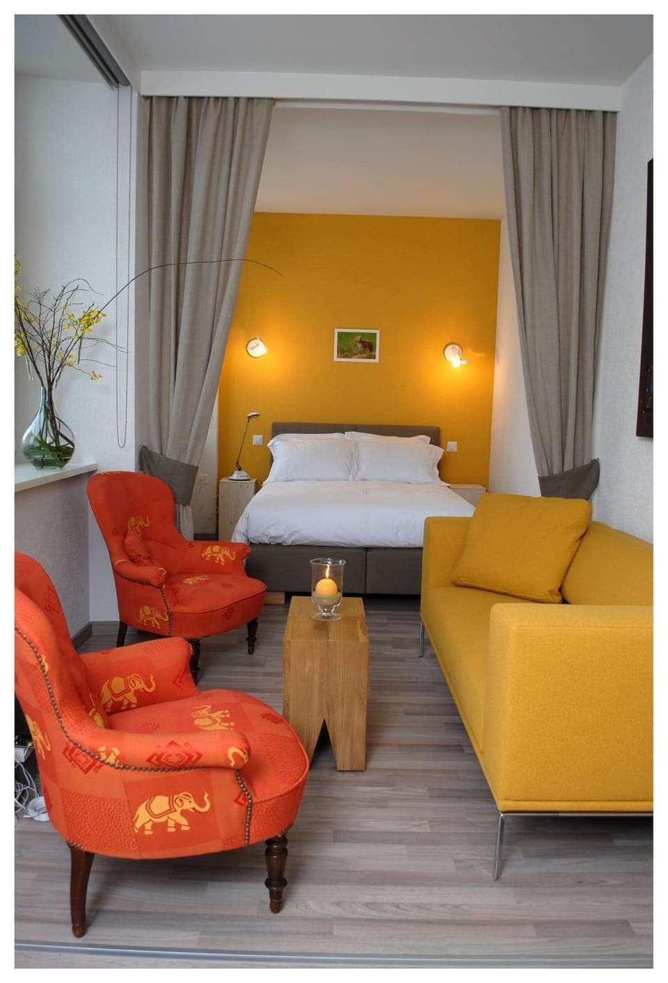 Living room, Bedroom