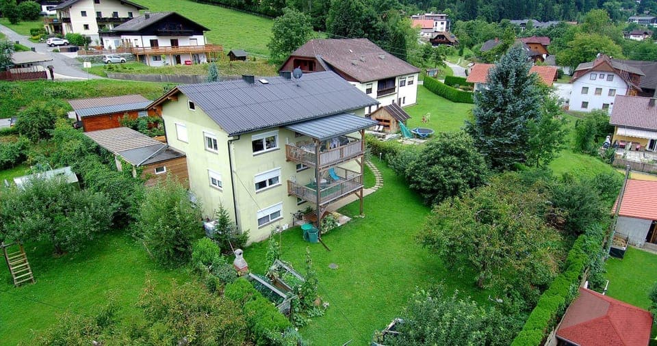 Property building, Bird's eye view, Garden view