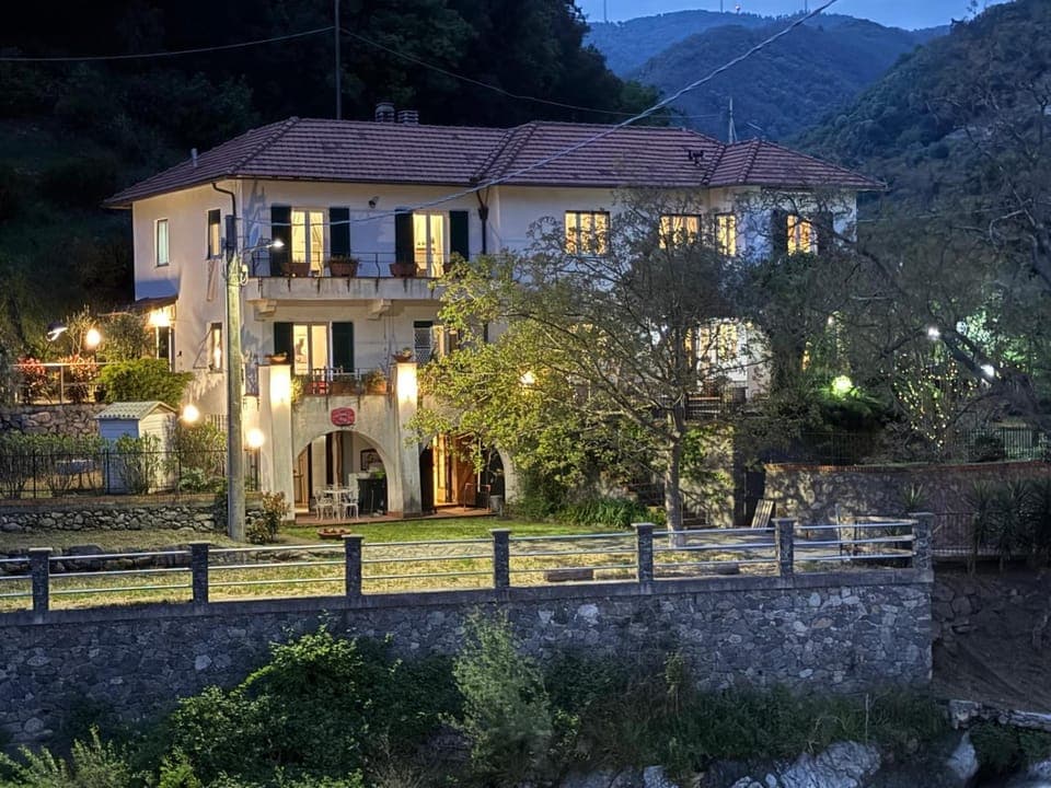 Property building, Night, Natural landscape, Garden, Garden view, Mountain view