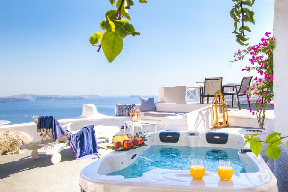 Hot Tub, Balcony/Terrace, Sea view