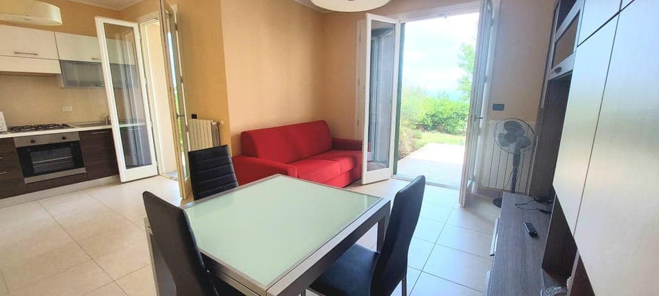 Kitchen or kitchenette, Living room, Dining area