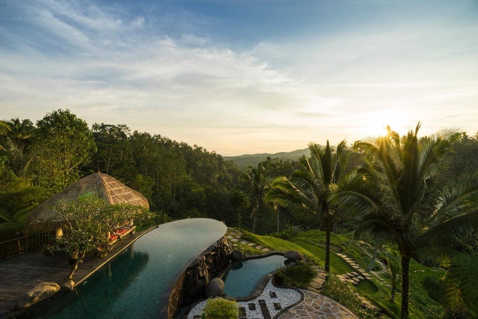 Natural landscape, Mountain view, Pool view, Swimming pool, Swimming pool, Sunrise