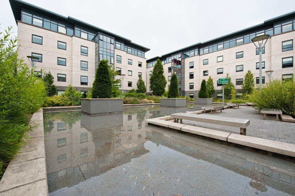 Property building, Garden view
