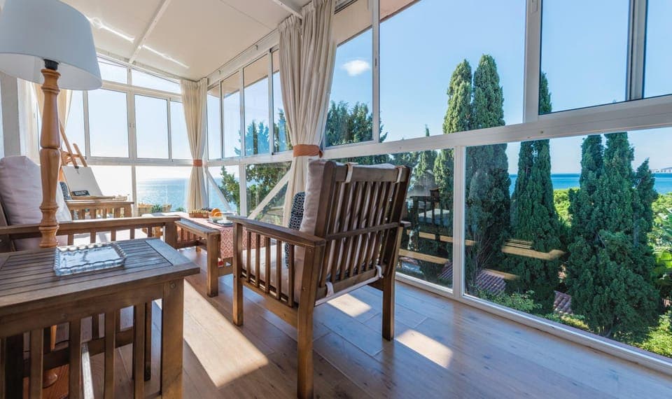 Balcony/Terrace, Garden view, Sea view