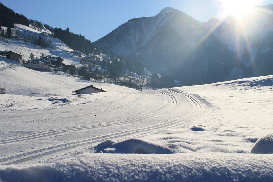 Natural landscape, Winter, Mountain view, Area and facilities
