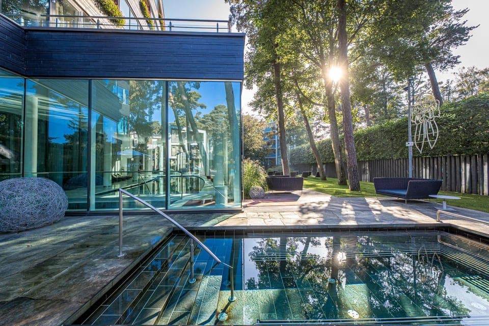 Natural landscape, Garden view, Swimming pool