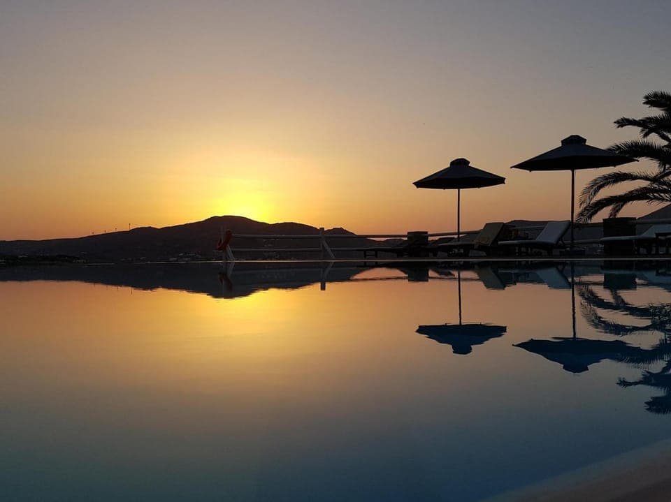 Natural landscape, Sea view, Swimming pool, Swimming pool, Sunset