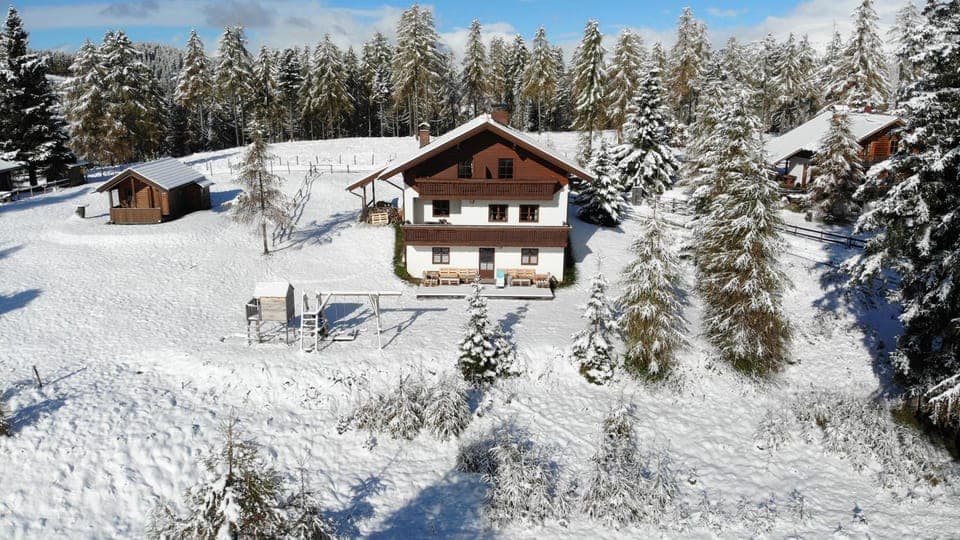 Property building, Natural landscape, Winter
