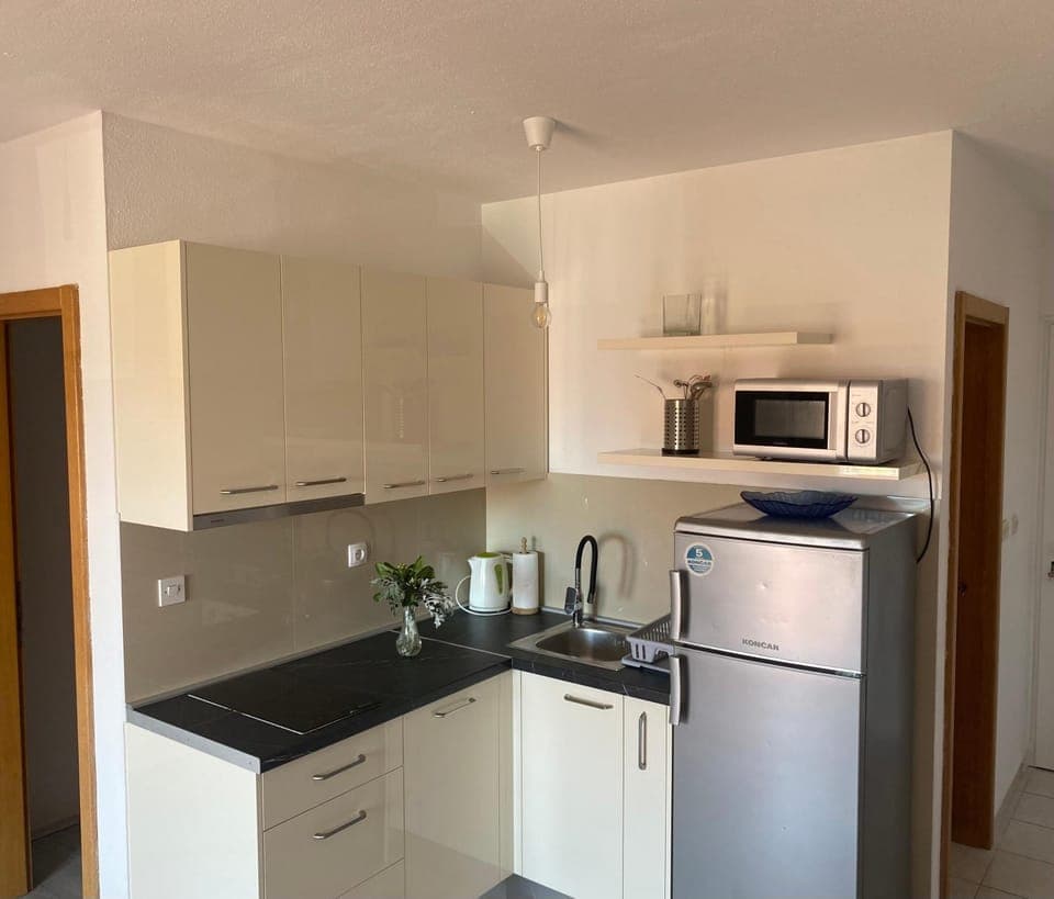 Kitchen or kitchenette, dishwasher
