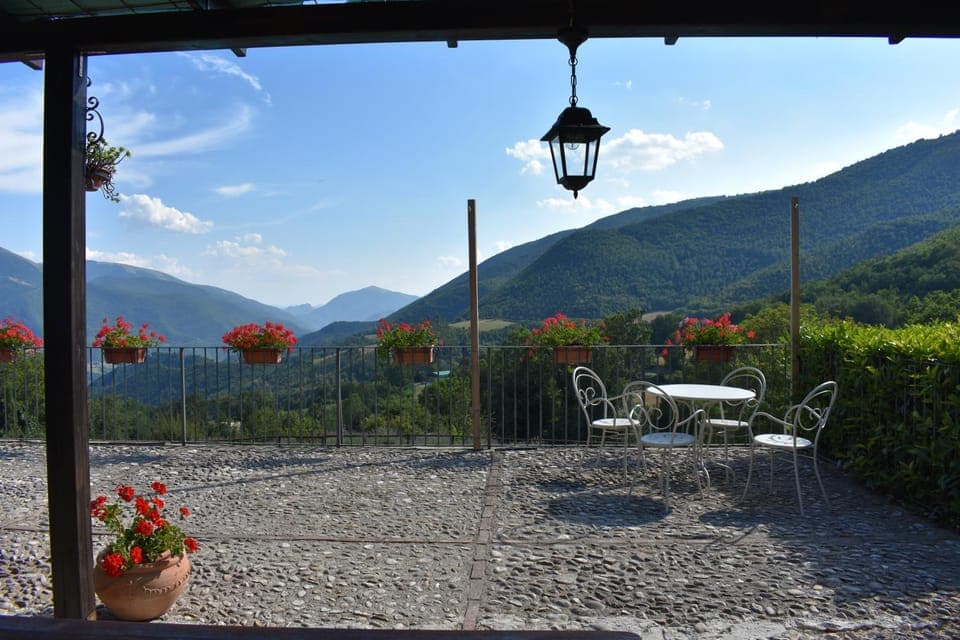 Natural landscape, Living room, Mountain view