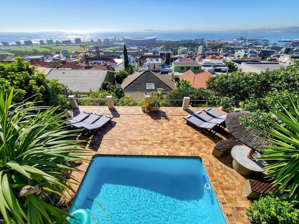 Day, Natural landscape, Bird's eye view, City view, Mountain view, Pool view, Sea view, Swimming pool, sunbed