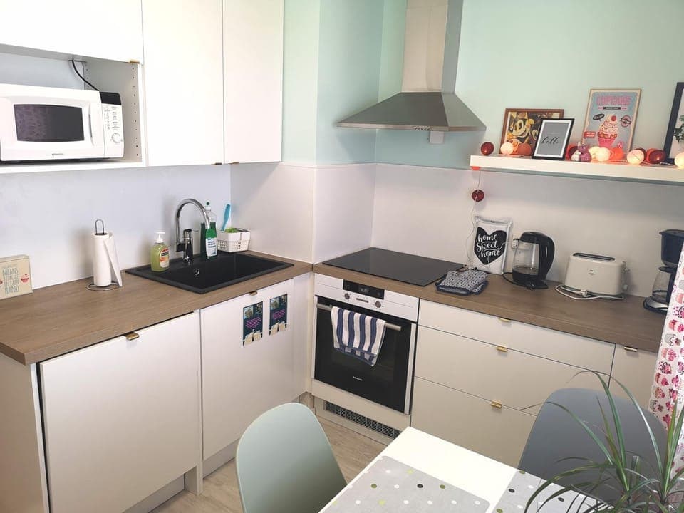 Coffee/tea facilities, Kitchen or kitchenette, Dining area, dishwasher, minibar, pet friendly, stove, toaster
