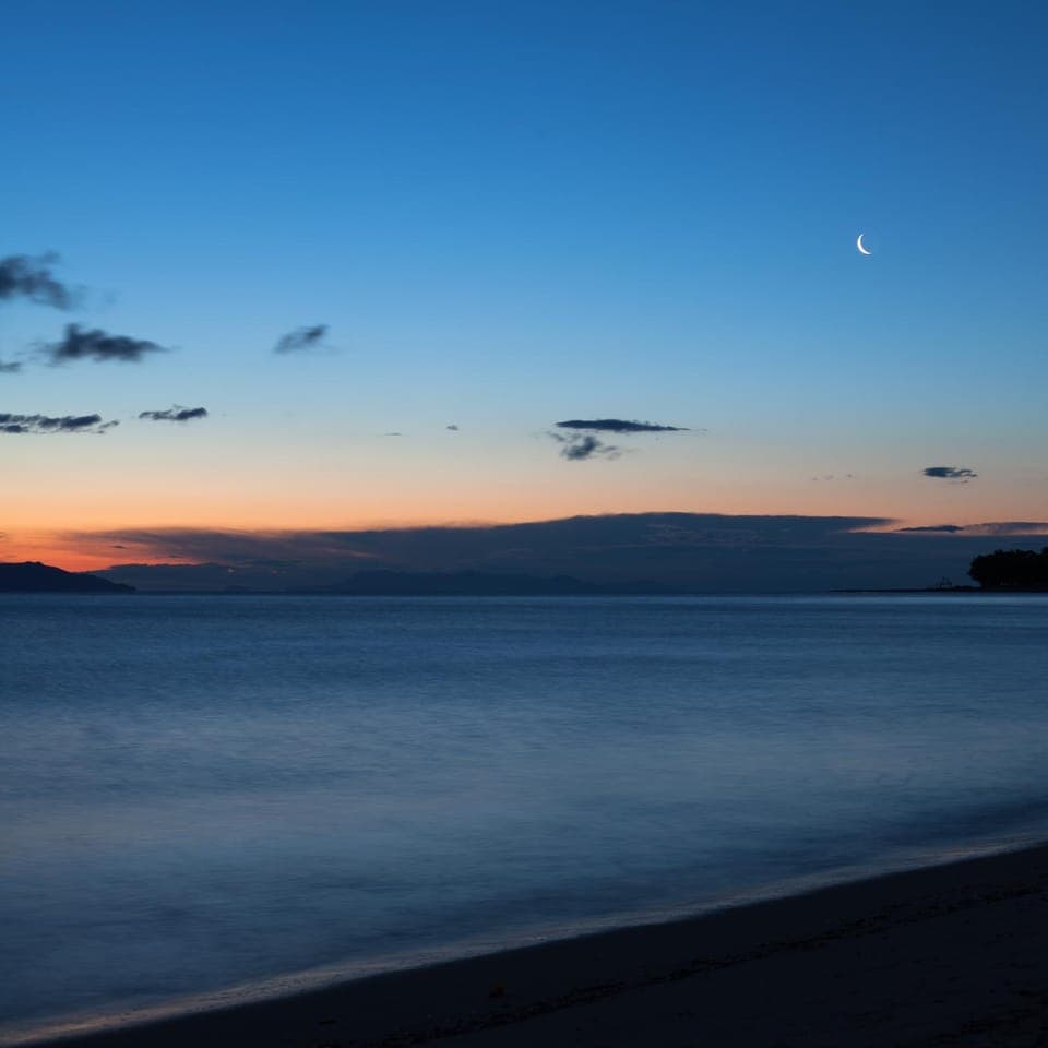 Summer, Beach, Sea view, Sunrise
