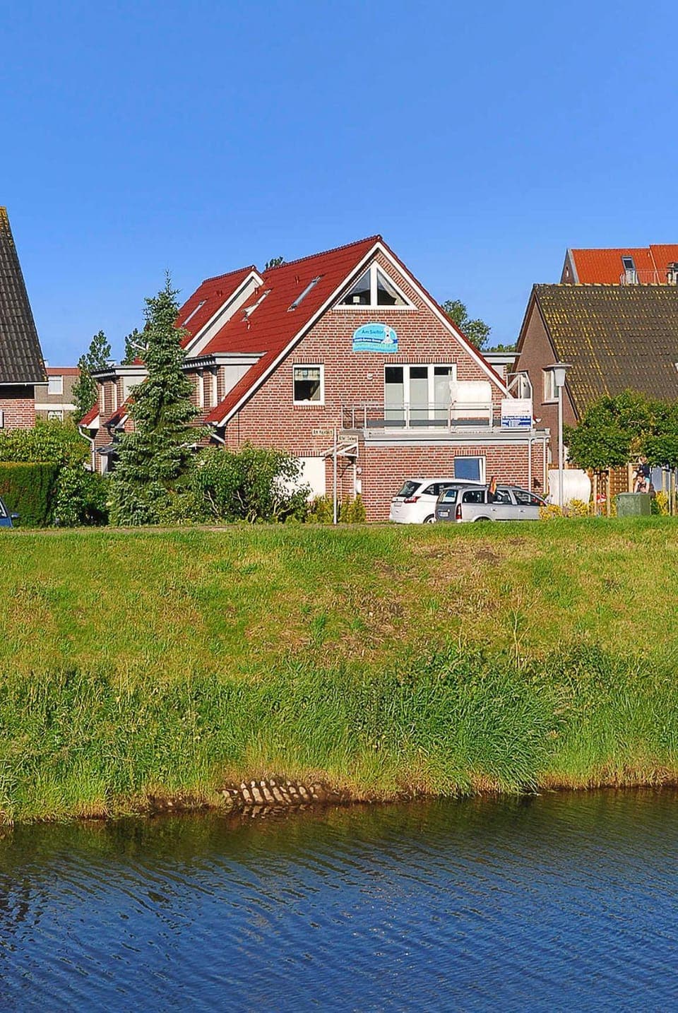 Property building, Day, Natural landscape, River view