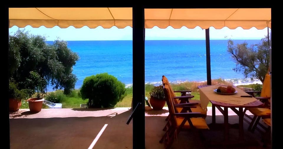 Summer, Garden, Sea view