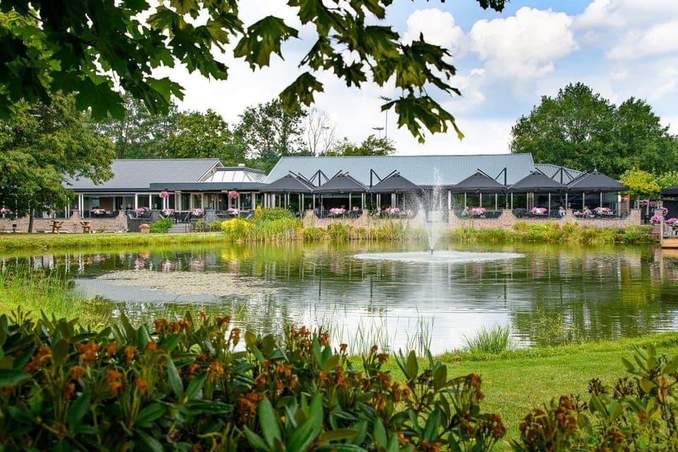 Property building, Garden, Lake view