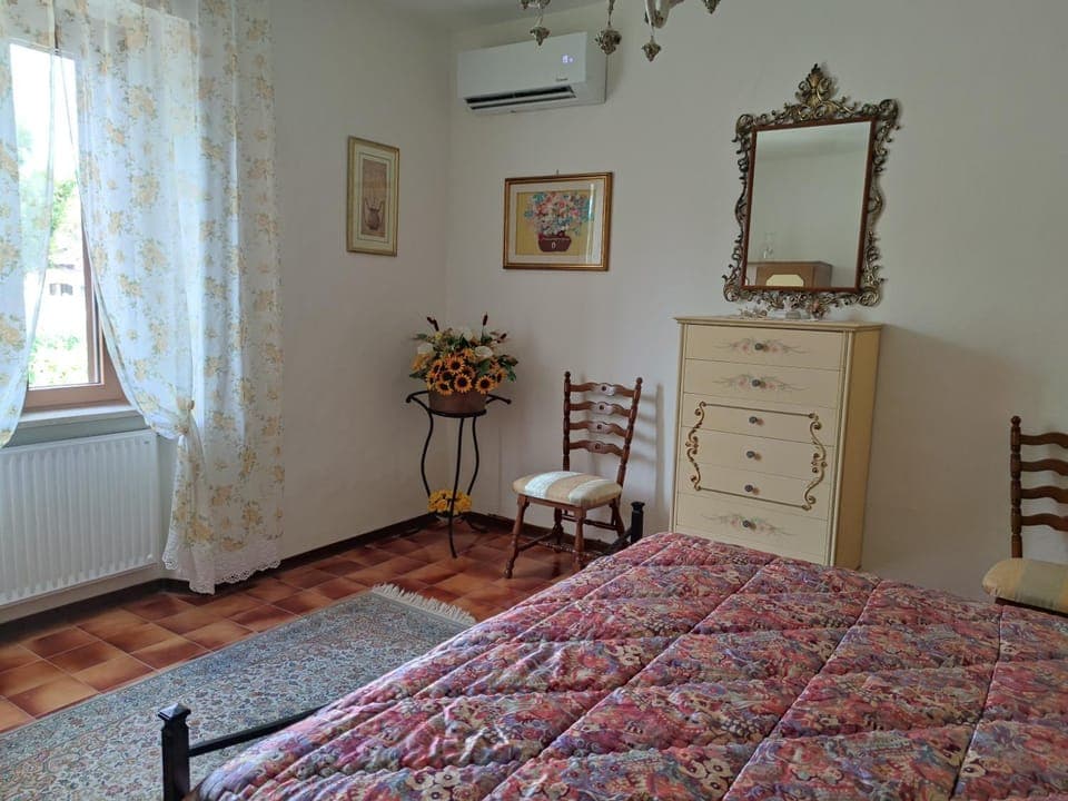 Bed, Photo of the whole room, Bedroom, air conditioner