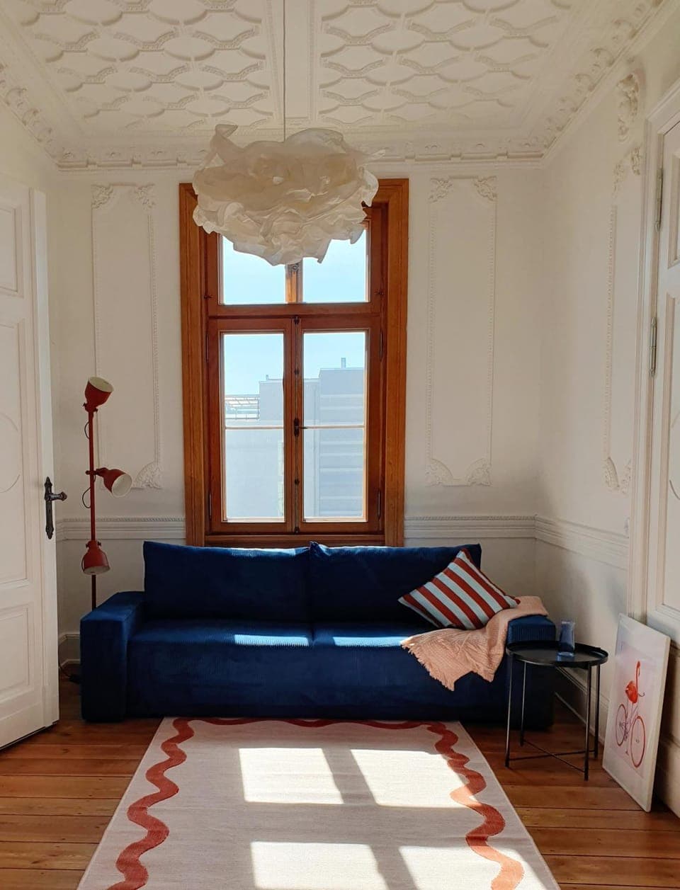 Seating area, City view