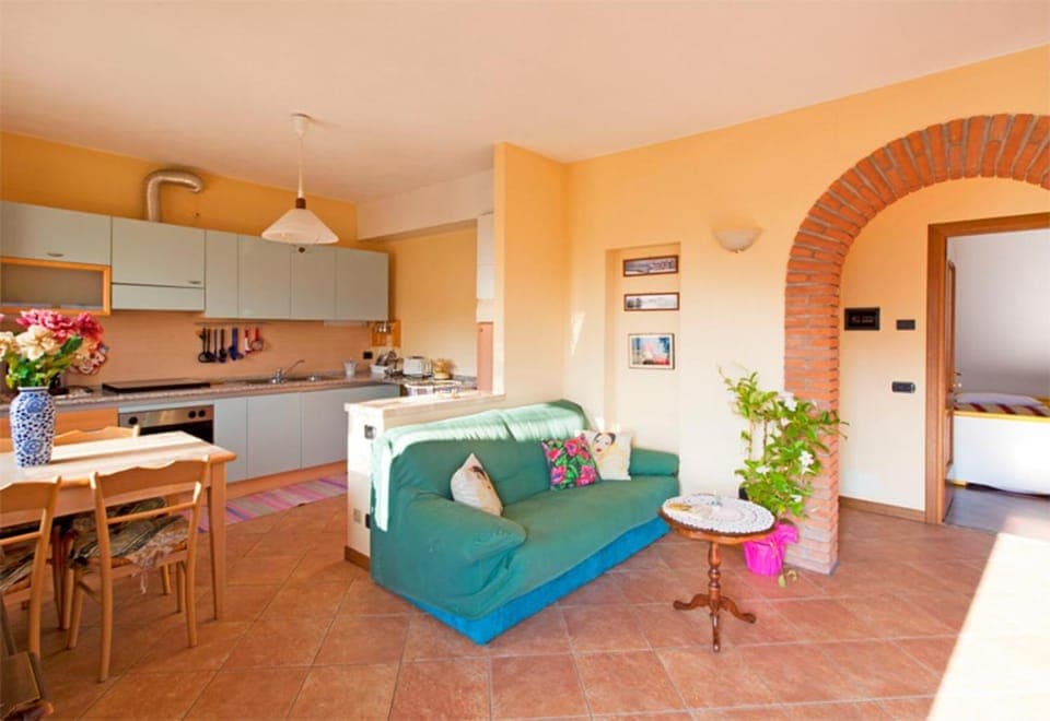 Kitchen or kitchenette, Living room, Dining area