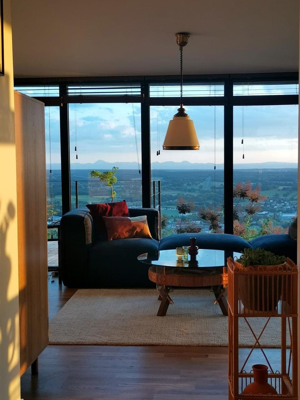 Natural landscape, View (from property/room), Living room, Mountain view