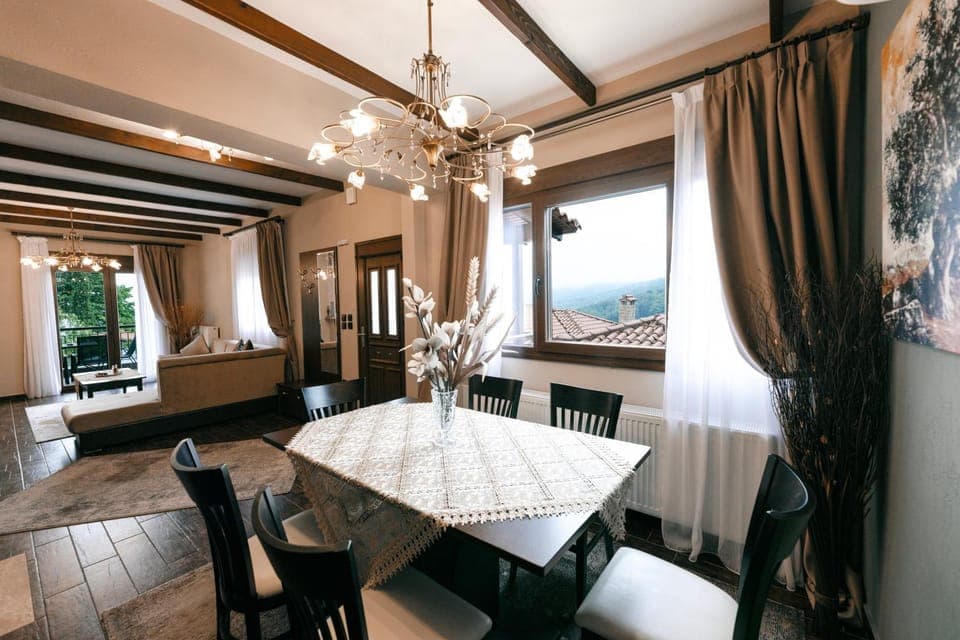 Natural landscape, Dining area, Mountain view