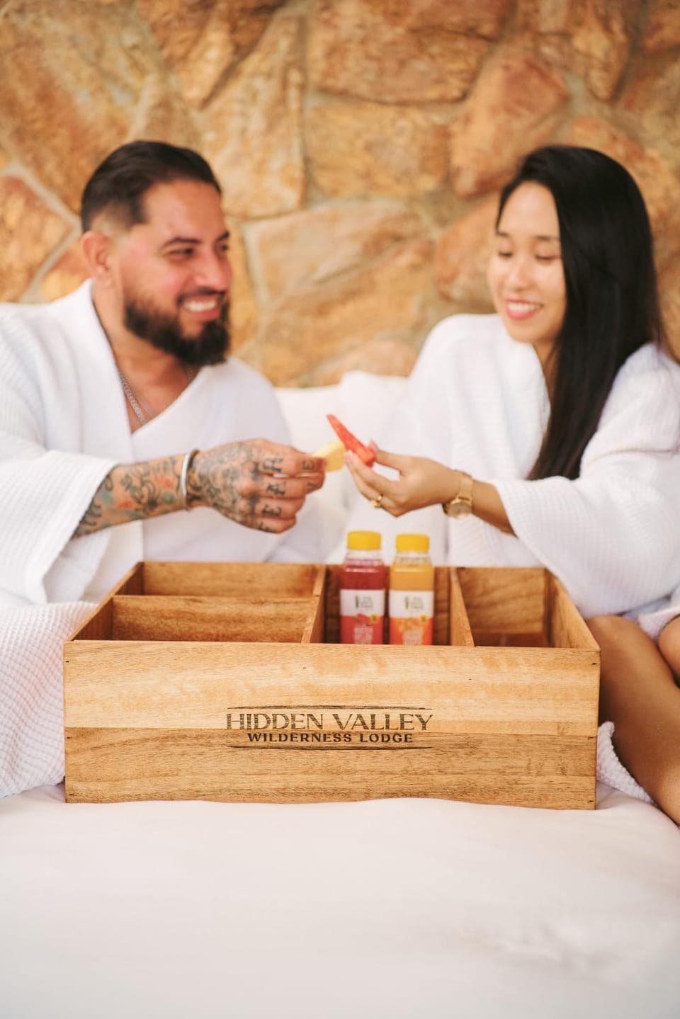 Bed, People, Property logo or sign, Food and drinks, Logo/Certificate/Sign, Bedroom, Food, Guests, Breakfast, Continental breakfast, group of guests, room service