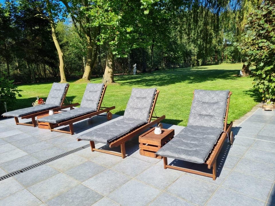 Spring, Day, Garden, Garden view, sunbed