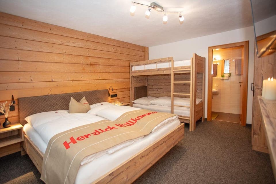 Bed, Photo of the whole room, Bedroom, bunk bed, wardrobe