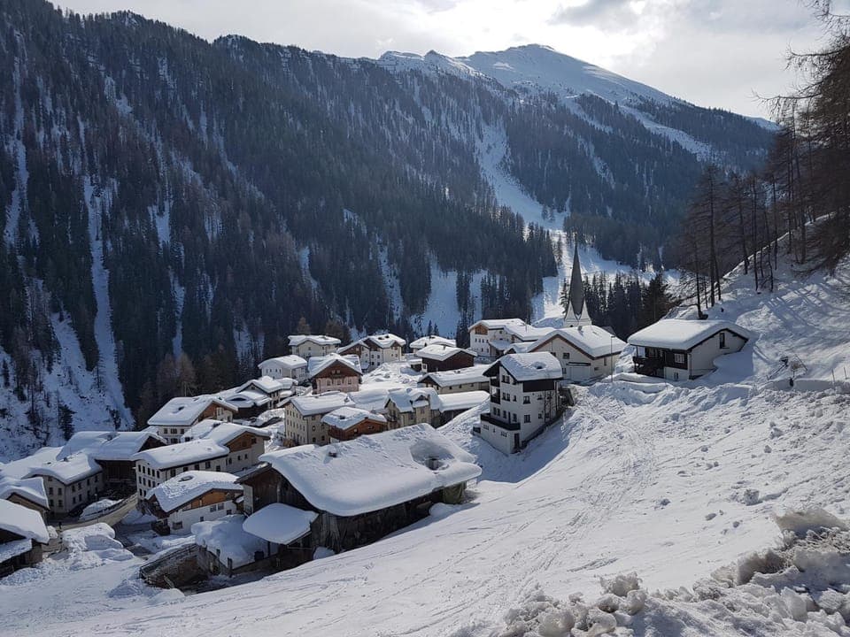 Natural landscape, Winter, Mountain view