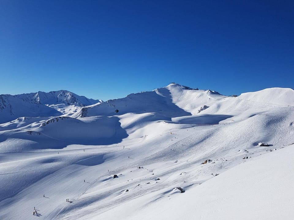 Winter, Skiing, Mountain view