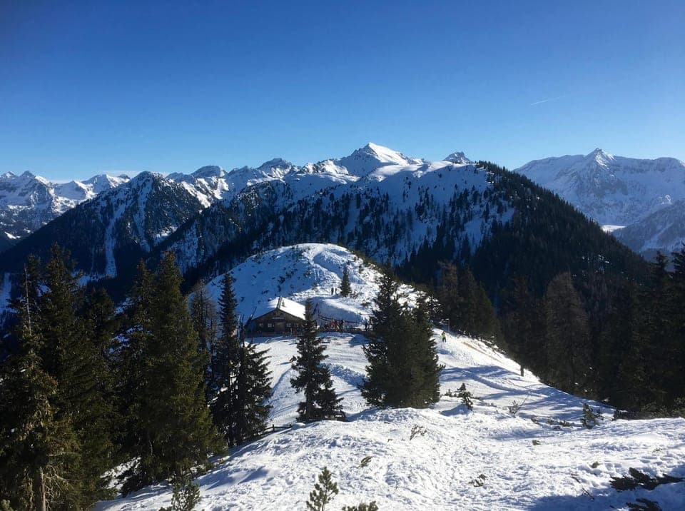 Winter, Ski School, Skiing, Mountain view