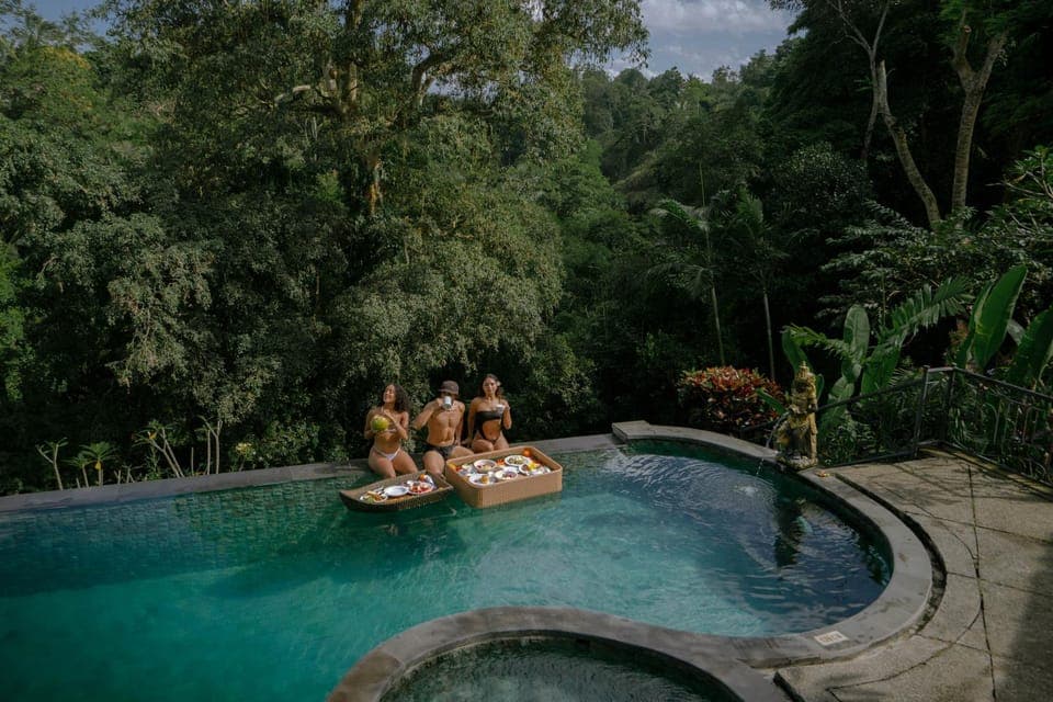 People, Natural landscape, Pool view, group of guests