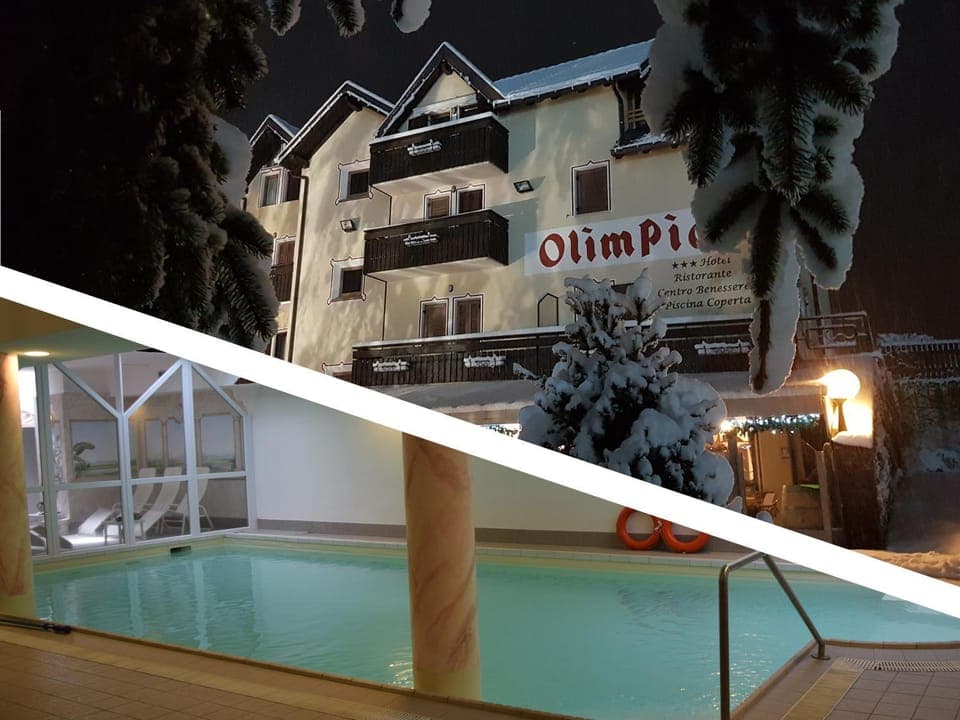 Property building, Winter, Swimming pool