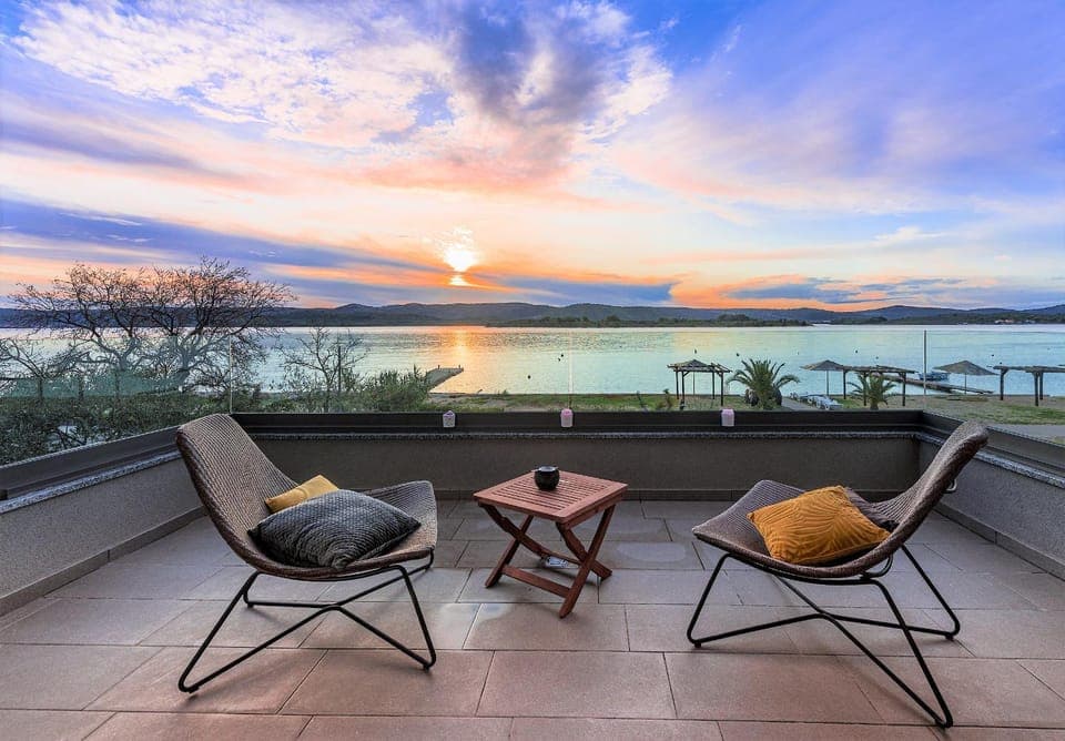 Balcony/Terrace, Sea view, Sunset