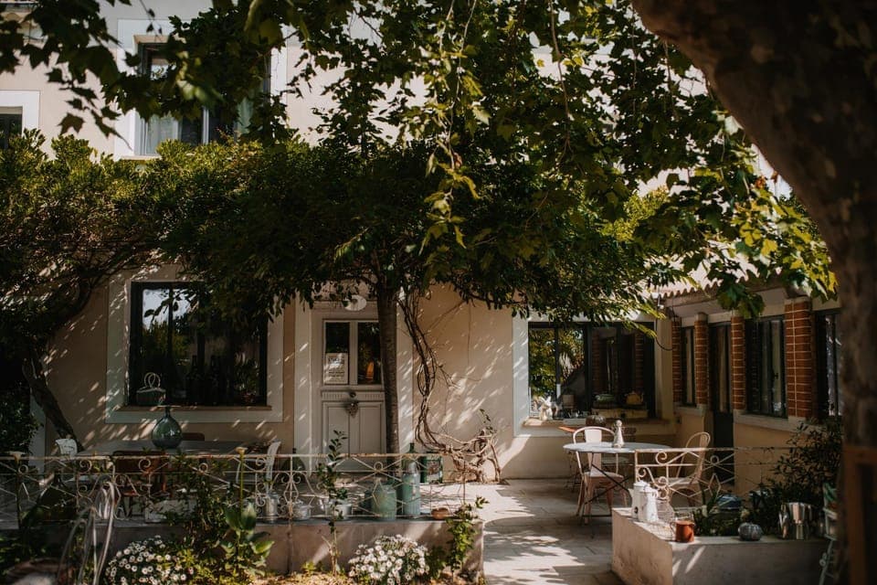 Property building, Patio, Garden view