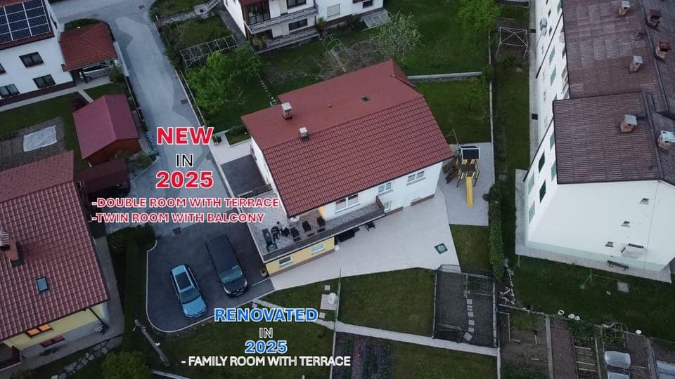 Bird's eye view, Text overlay