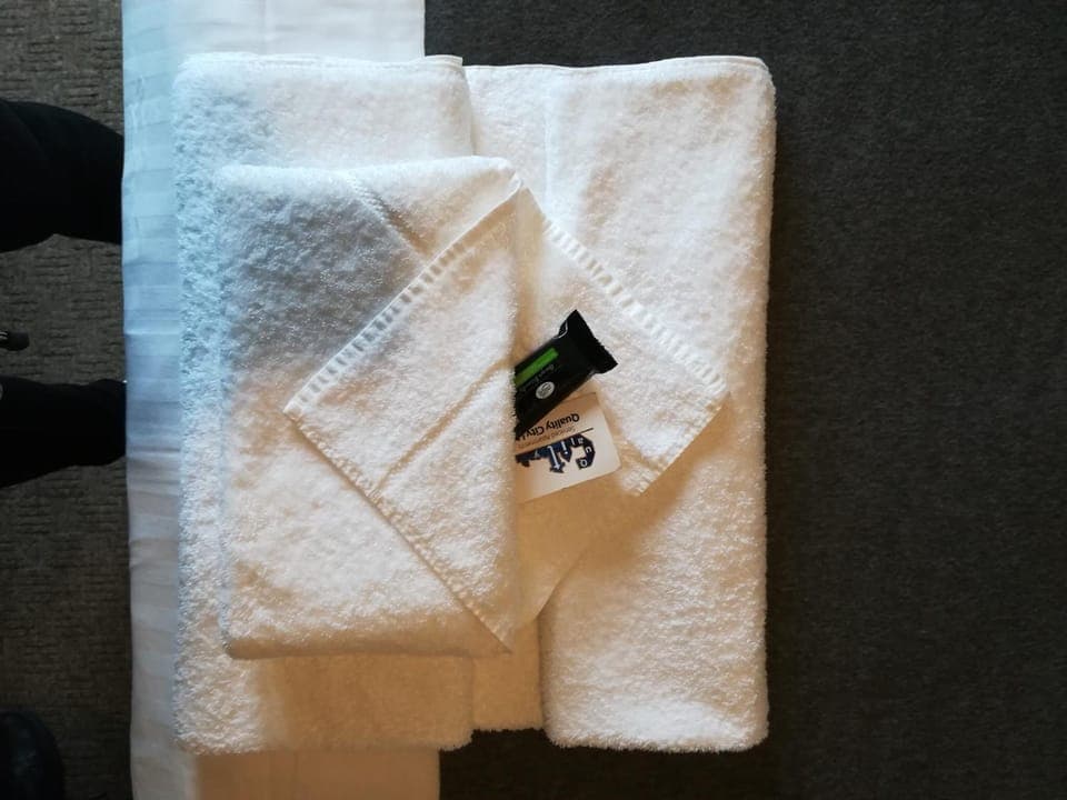 Property logo or sign, towels