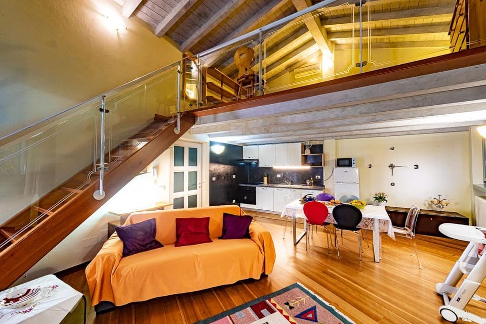 Living room, kitchen