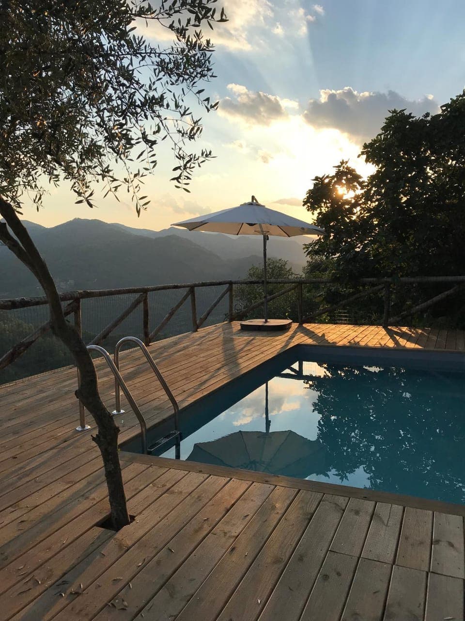 Mountain view, Pool view, Swimming pool, Swimming pool, Sunset