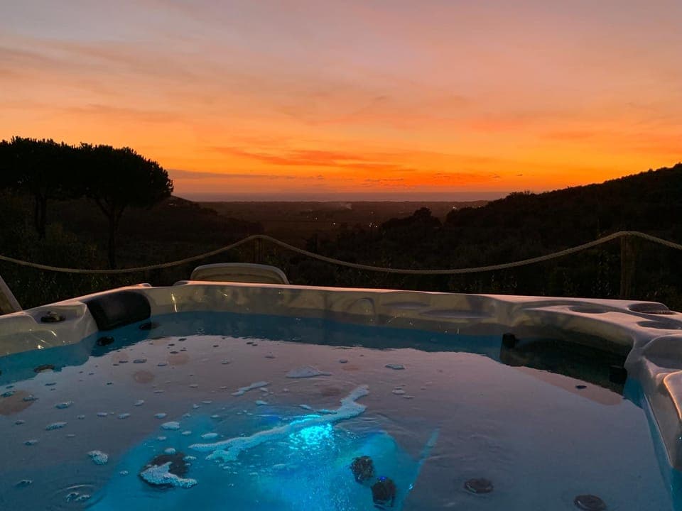 Hot Tub, Sunset